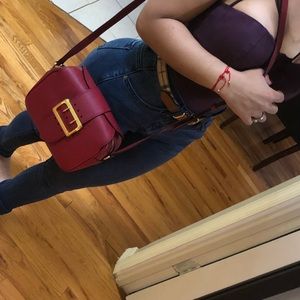 Burberry small buckle leather crossbody !